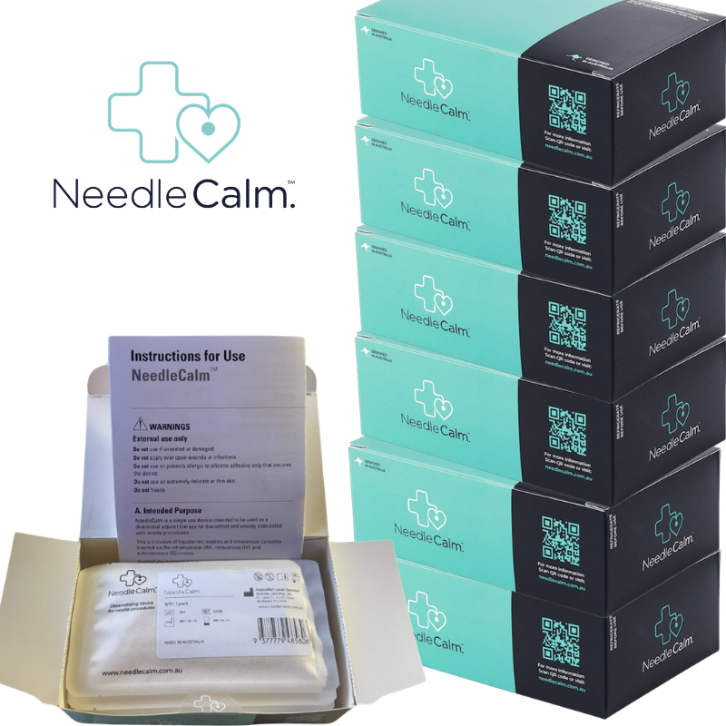 NeedleCalm HealthCare Professional Carton: 24 boxes of NeedleCalm Devices Desensitising Adhesive Pads