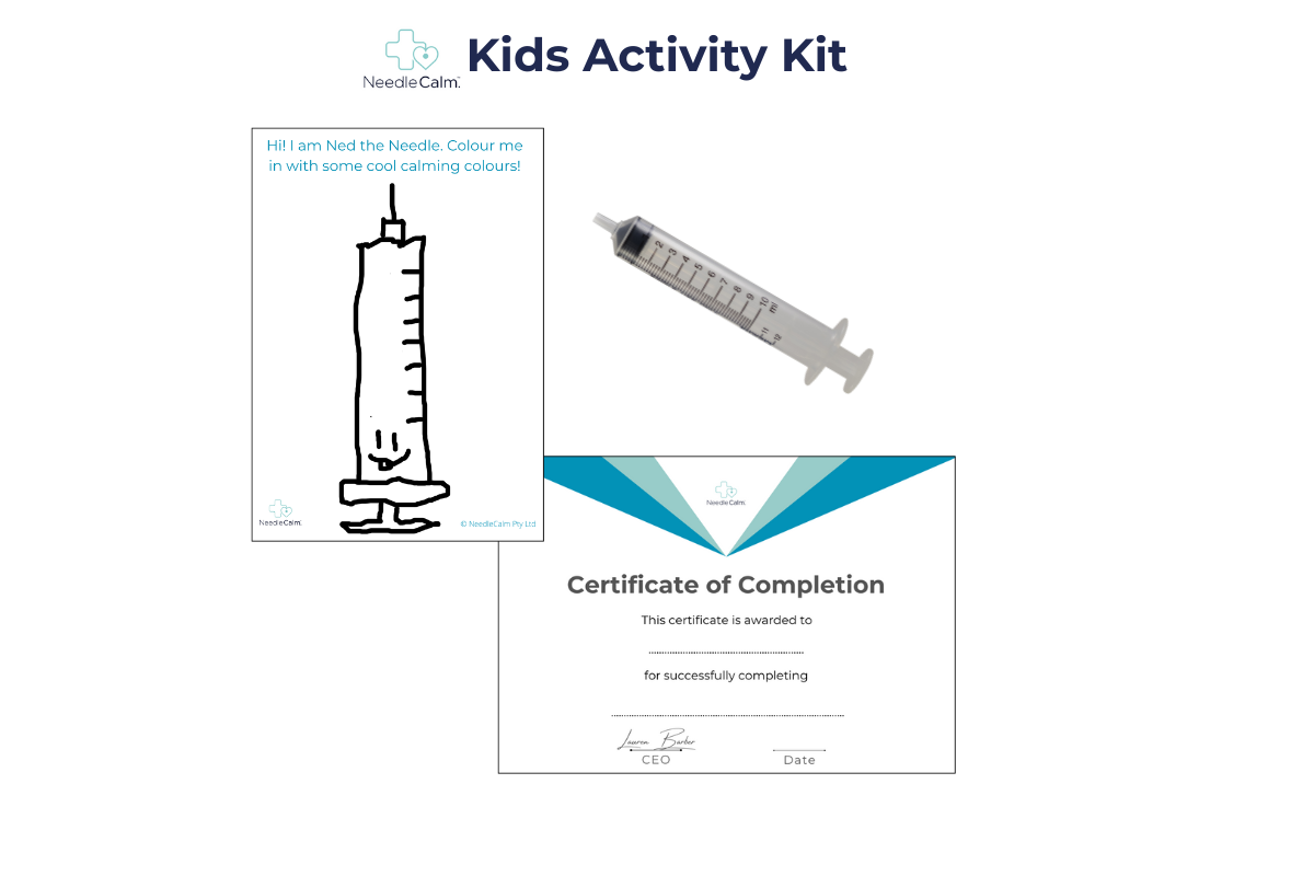 Kids NeedleCalm Activity Kit - Supporting Needle Fear Fighters