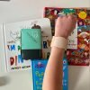 NeedleCalm needle desensitising adhesive pad on a child's arm.