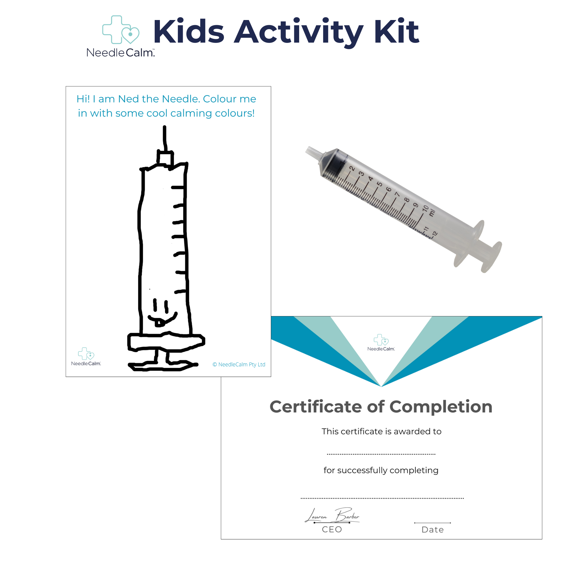 NeedleCalm Kids Activity Kit Overview