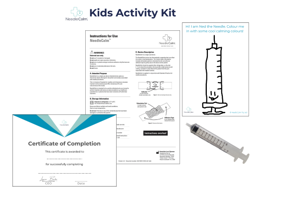 NeedleCalm Kids Activity Kit - Developing Needle Fear Fighters