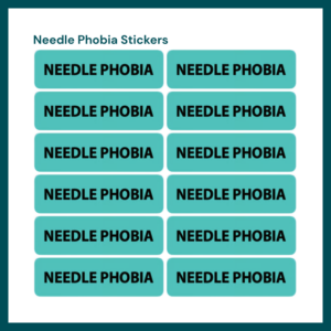 NeedleCalm™ Needle Phobia Labels
